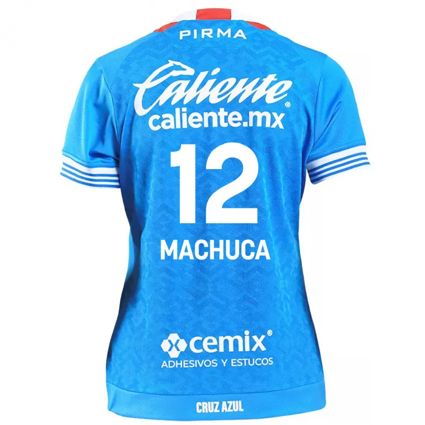 Danxen Hombre Camiseta Gabriela Machuca #12 Cielo Azul 1ª Equipación 2024/25 La Camisa México