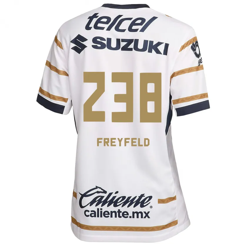 Danxen Hombre Camiseta Julián Freyfeld #238 Obsidiana Blanca 1ª Equipación 2024/25 La Camisa México