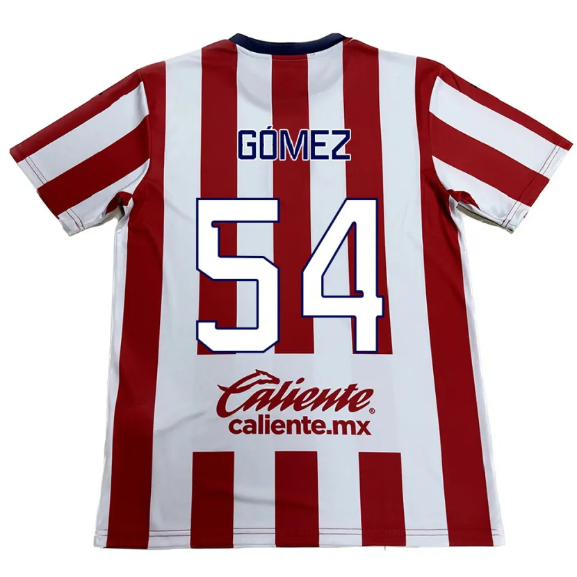 Danxen Hombre Camiseta Miguel Gómez #54 Rojo Blanco 1ª Equipación 2024/25 La Camisa México