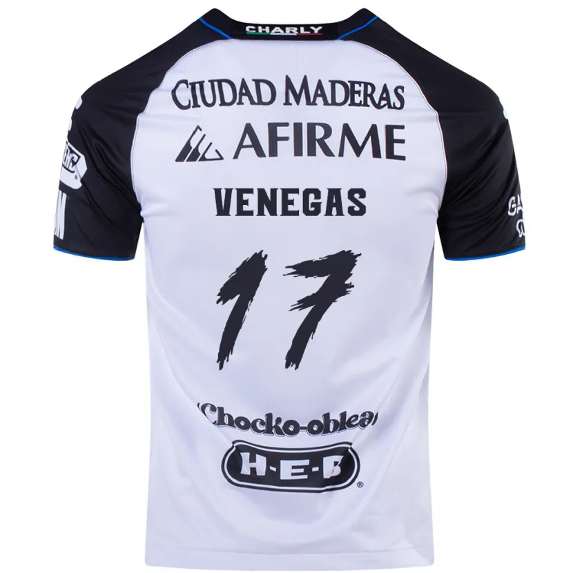 Danxen Hombre Camiseta Francisco Venegas #17 Azul Negro 1ª Equipación 2024/25 La Camisa México