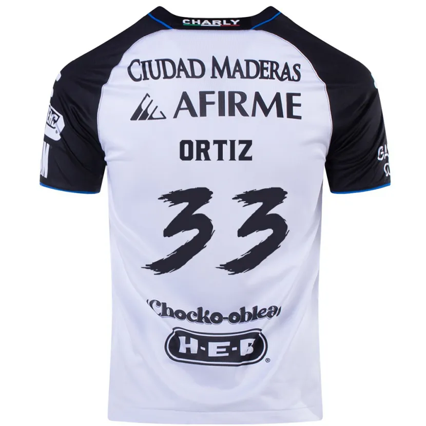 Danxen Hombre Camiseta Pablo Ortiz #33 Azul Negro 1ª Equipación 2024/25 La Camisa México