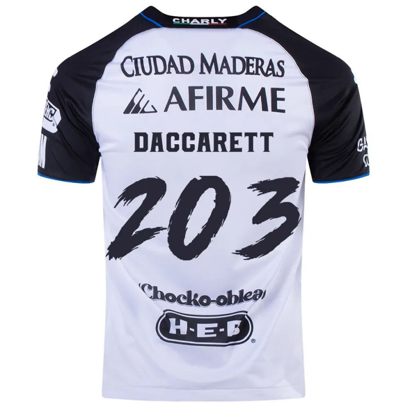 Danxen Hombre Camiseta Juan Daccarett #203 Azul Negro 1ª Equipación 2024/25 La Camisa México