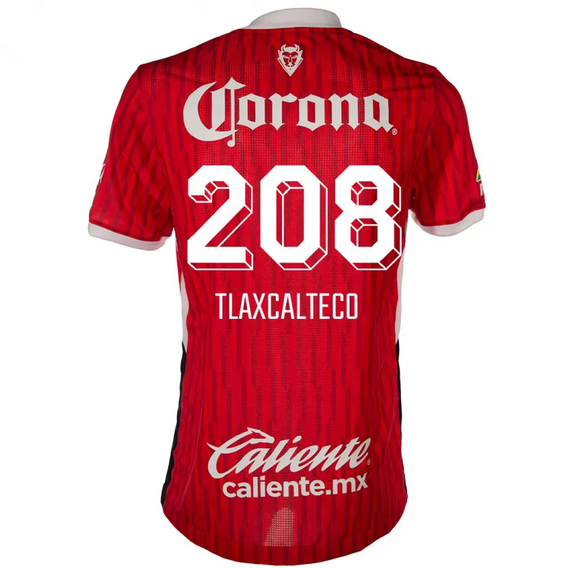 Danxen Hombre Camiseta Sait Tlaxcalteco #208 Rojo Blanco 1ª Equipación 2024/25 La Camisa México
