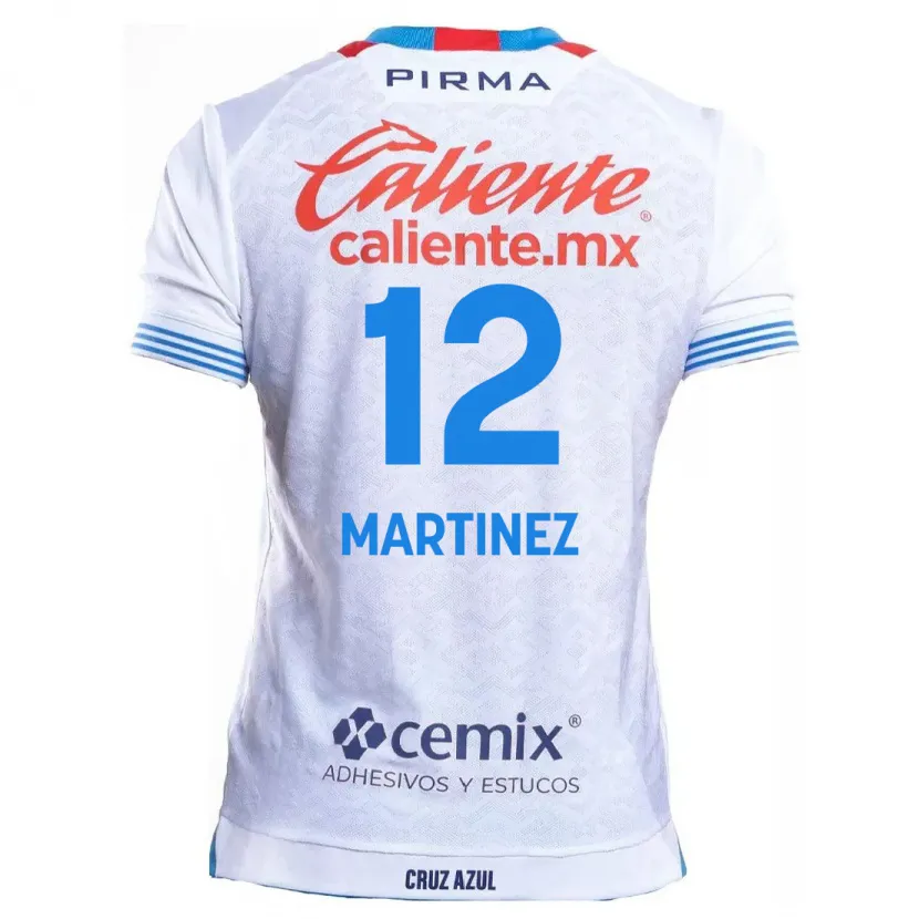 Danxen Hombre Camiseta Jose Joaquin Martinez #12 Blanco Azul 2ª Equipación 2024/25 La Camisa México