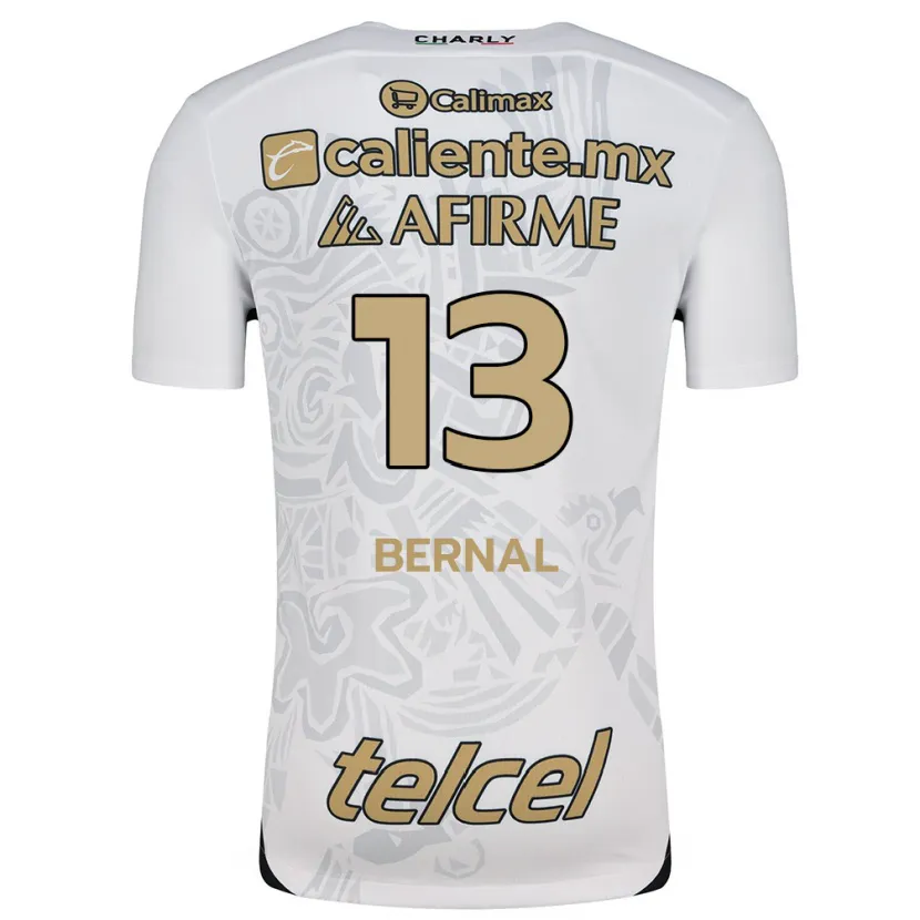 Danxen Hombre Camiseta Mayra Pelayo-Bernal #13 Blanco Negro 2ª Equipación 2024/25 La Camisa México