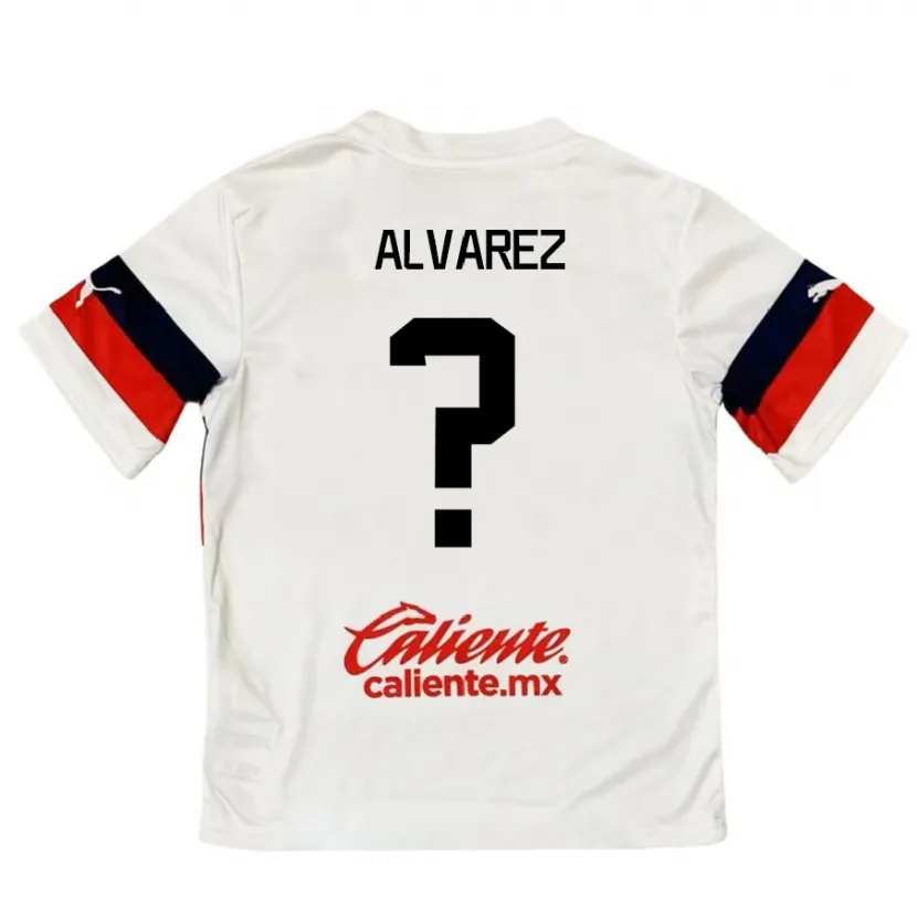 Danxen Hombre Camiseta Sergio Álvarez #0 Blanco Rojo 2ª Equipación 2024/25 La Camisa México