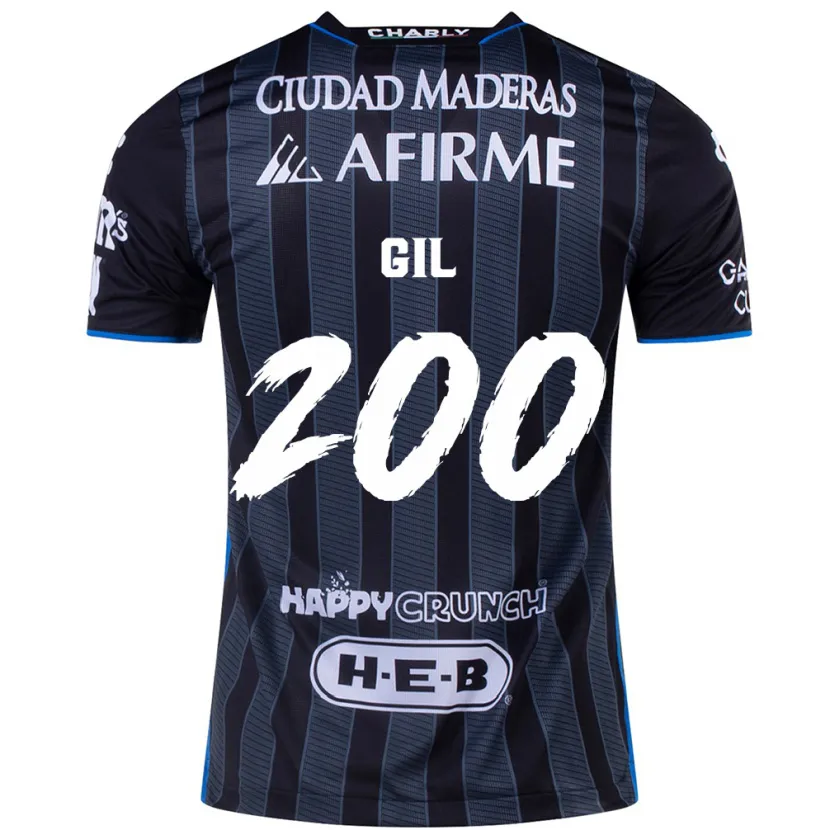 Danxen Hombre Camiseta Gerardo Gil #200 Blanco Negro 2ª Equipación 2024/25 La Camisa México
