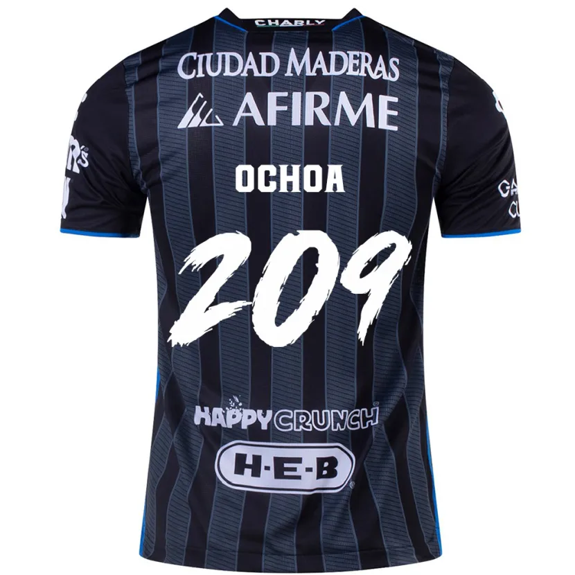 Danxen Hombre Camiseta José Ochoa #209 Blanco Negro 2ª Equipación 2024/25 La Camisa México