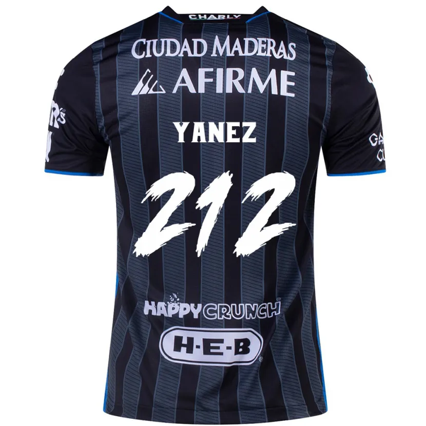 Danxen Hombre Camiseta Sebastián Yánez #212 Blanco Negro 2ª Equipación 2024/25 La Camisa México