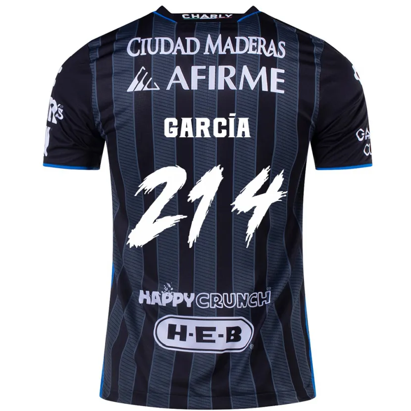 Danxen Hombre Camiseta José García #214 Blanco Negro 2ª Equipación 2024/25 La Camisa México