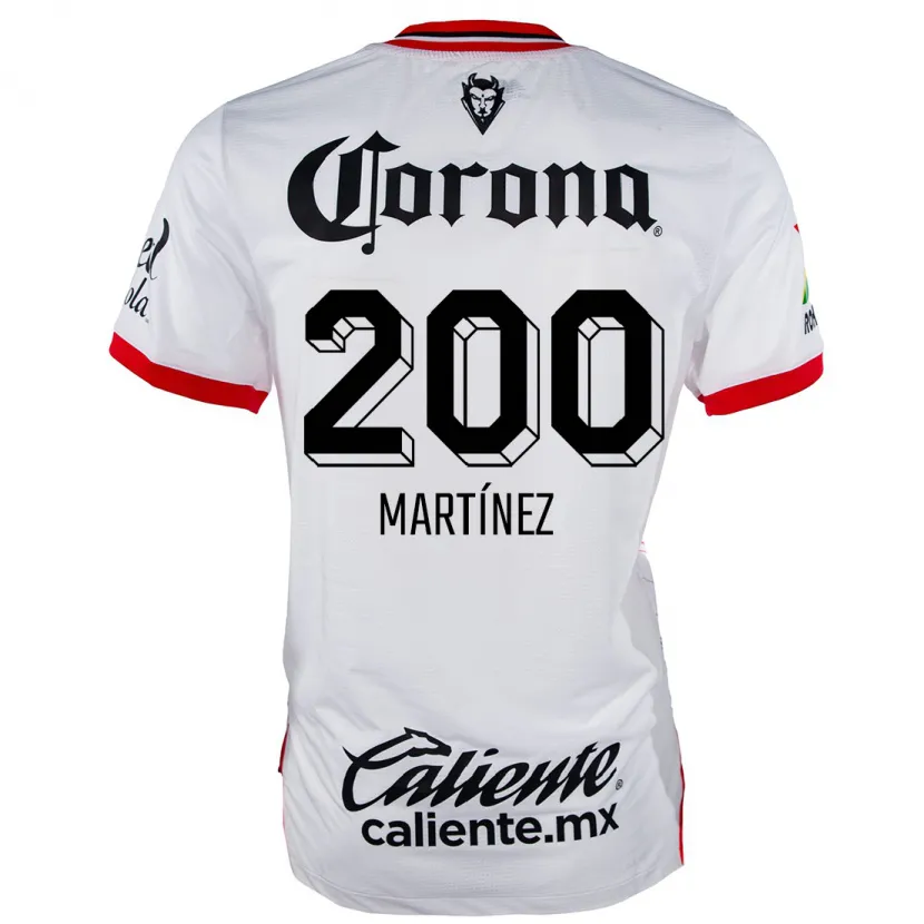 Danxen Hombre Camiseta Edgar Martínez #200 Blanco Rojo 2ª Equipación 2024/25 La Camisa México