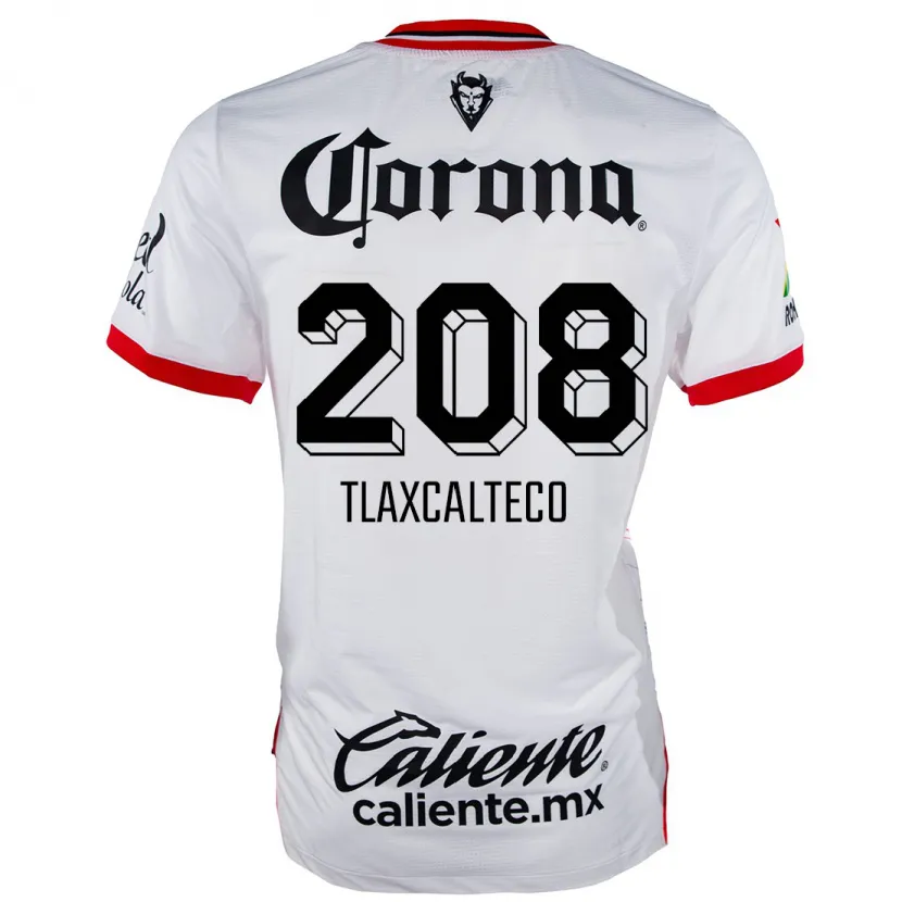Danxen Hombre Camiseta Sait Tlaxcalteco #208 Blanco Rojo 2ª Equipación 2024/25 La Camisa México
