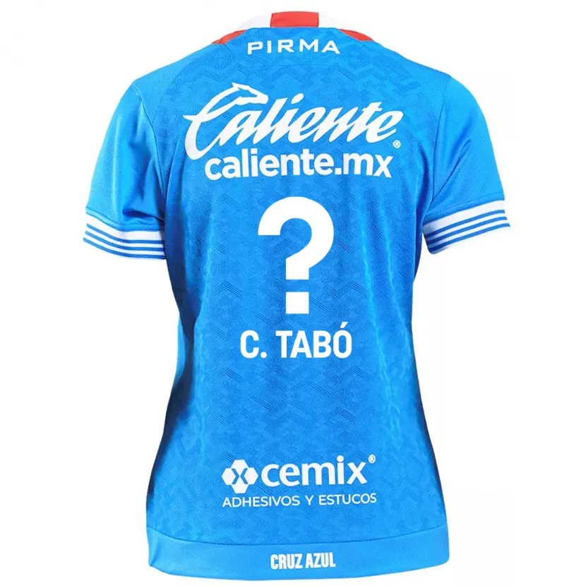 Danxen Mujer Camiseta Christian Tabó #0 Cielo Azul 1ª Equipación 2024/25 La Camisa México