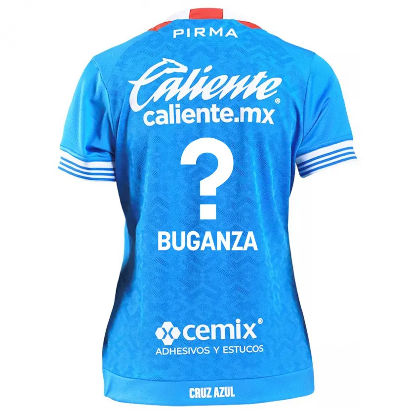 Danxen Mujer Camiseta Franco Buganza #0 Cielo Azul 1ª Equipación 2024/25 La Camisa México