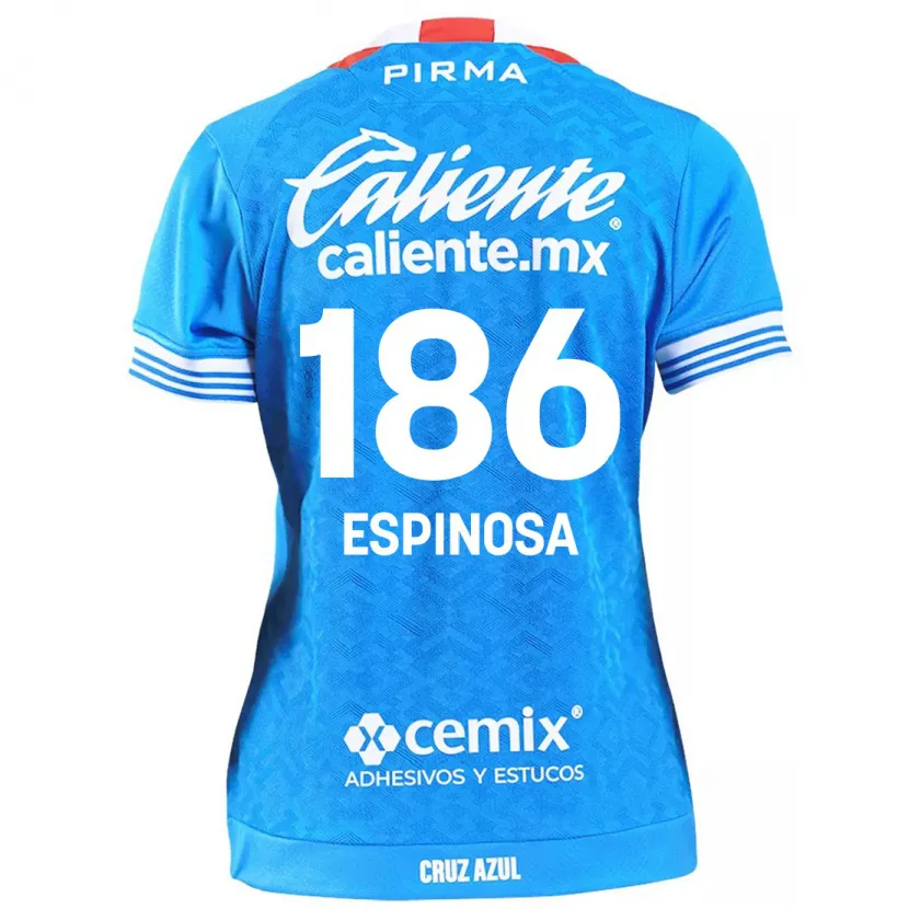 Danxen Mujer Camiseta Brandón Espinosa #186 Cielo Azul 1ª Equipación 2024/25 La Camisa México