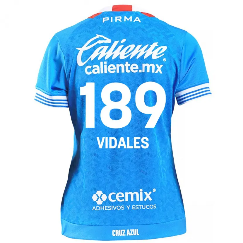 Danxen Mujer Camiseta Álvaro Vidales #189 Cielo Azul 1ª Equipación 2024/25 La Camisa México