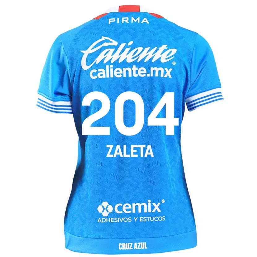 Danxen Mujer Camiseta Mauro Zaleta #204 Cielo Azul 1ª Equipación 2024/25 La Camisa México
