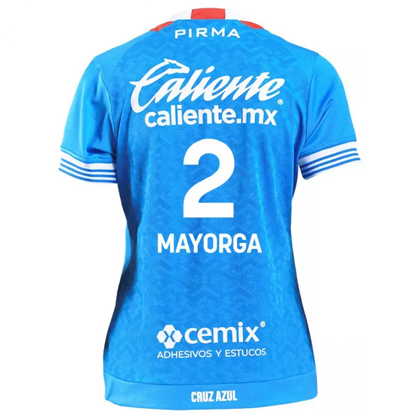 Danxen Mujer Camiseta Alejandro Mayorga #2 Cielo Azul 1ª Equipación 2024/25 La Camisa México