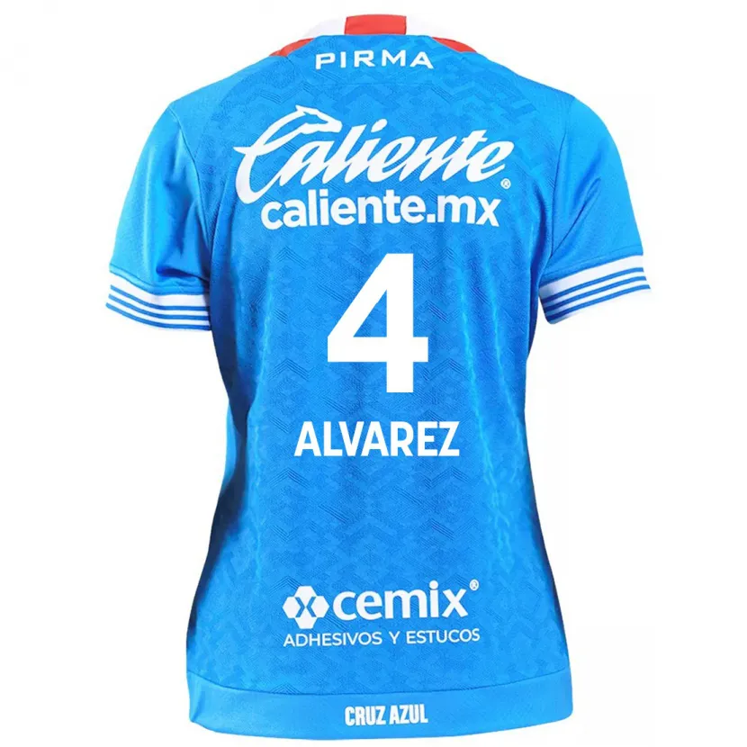 Danxen Mujer Camiseta Gabriela Alvarez #4 Cielo Azul 1ª Equipación 2024/25 La Camisa México