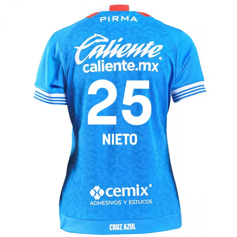 Danxen Mujer Camiseta Natsidieli Nieto #25 Cielo Azul 1ª Equipación 2024/25 La Camisa México
