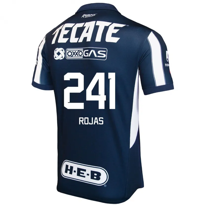 Danxen Mujer Camiseta Luis Rojas #241 Azul Rojo Blanco 1ª Equipación 2024/25 La Camisa México