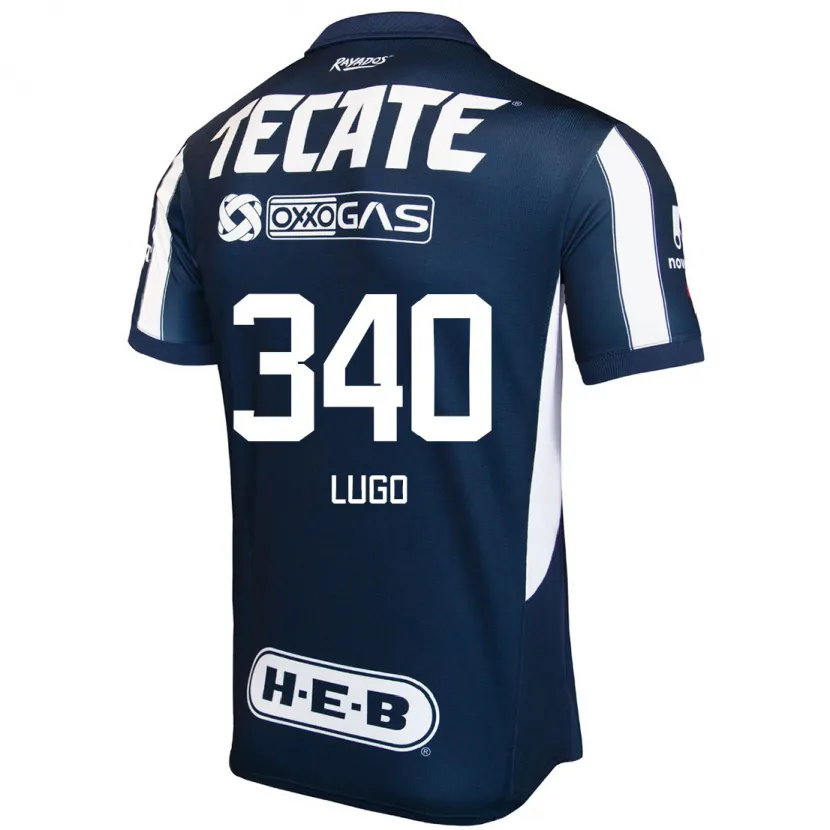 Danxen Mujer Camiseta Edy Lugo #340 Azul Rojo Blanco 1ª Equipación 2024/25 La Camisa México