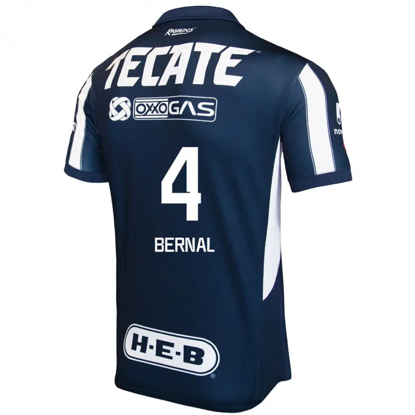 Danxen Mujer Camiseta Rebeca Bernal #4 Azul Rojo Blanco 1ª Equipación 2024/25 La Camisa México