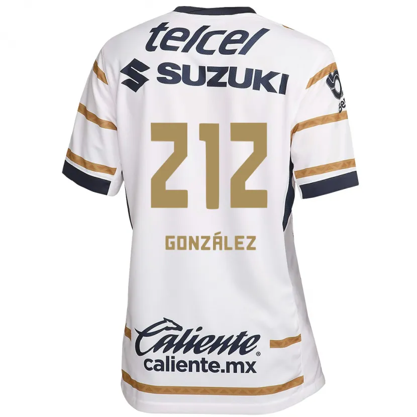 Danxen Mujer Camiseta José González #212 Obsidiana Blanca 1ª Equipación 2024/25 La Camisa México