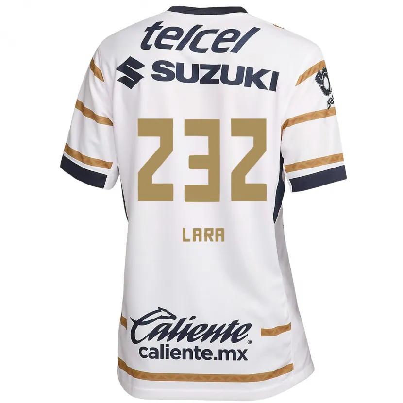 Danxen Mujer Camiseta Pablo Lara #232 Obsidiana Blanca 1ª Equipación 2024/25 La Camisa México