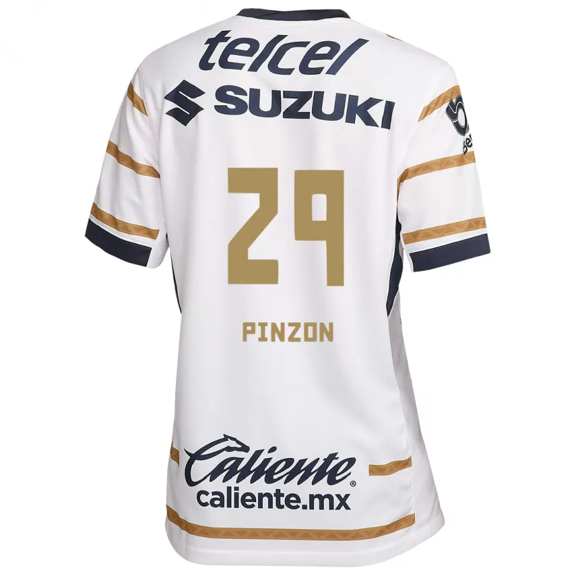 Danxen Mujer Camiseta Liceth Pinzon #29 Obsidiana Blanca 1ª Equipación 2024/25 La Camisa México