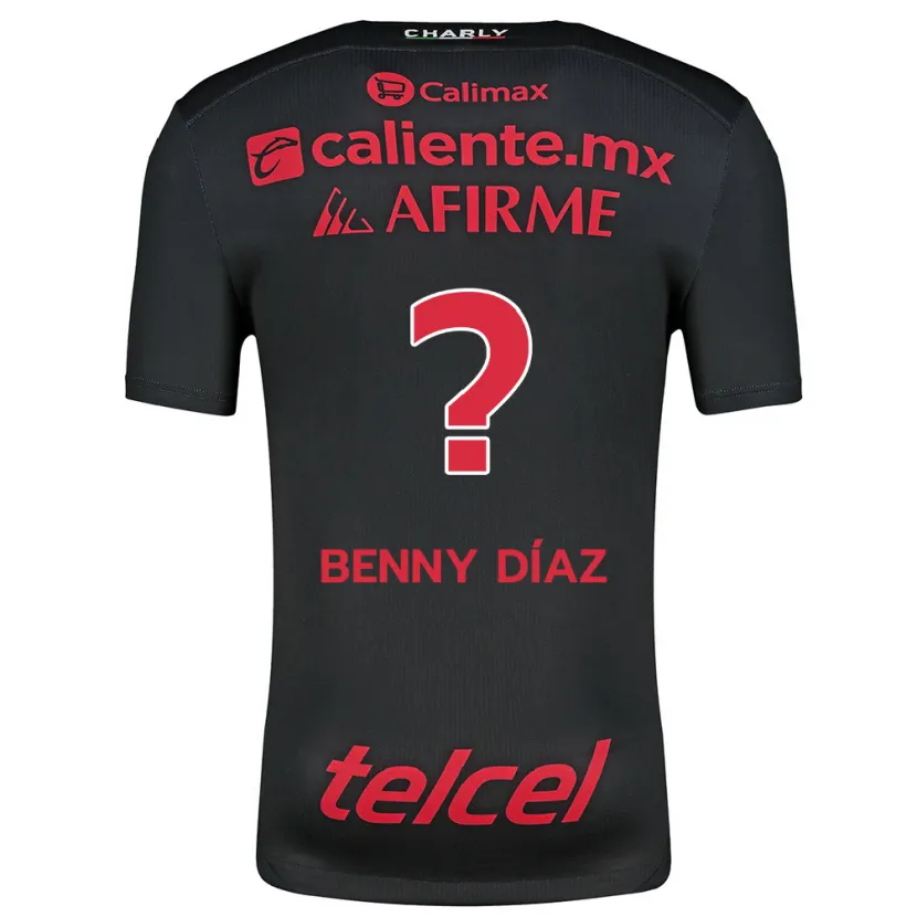 Danxen Mujer Camiseta Benny Díaz #0 Negro Rojo 1ª Equipación 2024/25 La Camisa México