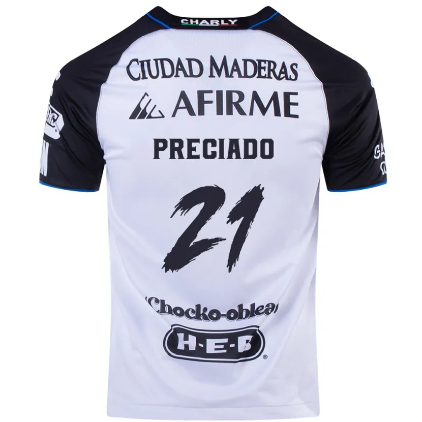 Danxen Mujer Camiseta Ayrton Preciado #21 Azul Negro 1ª Equipación 2024/25 La Camisa México