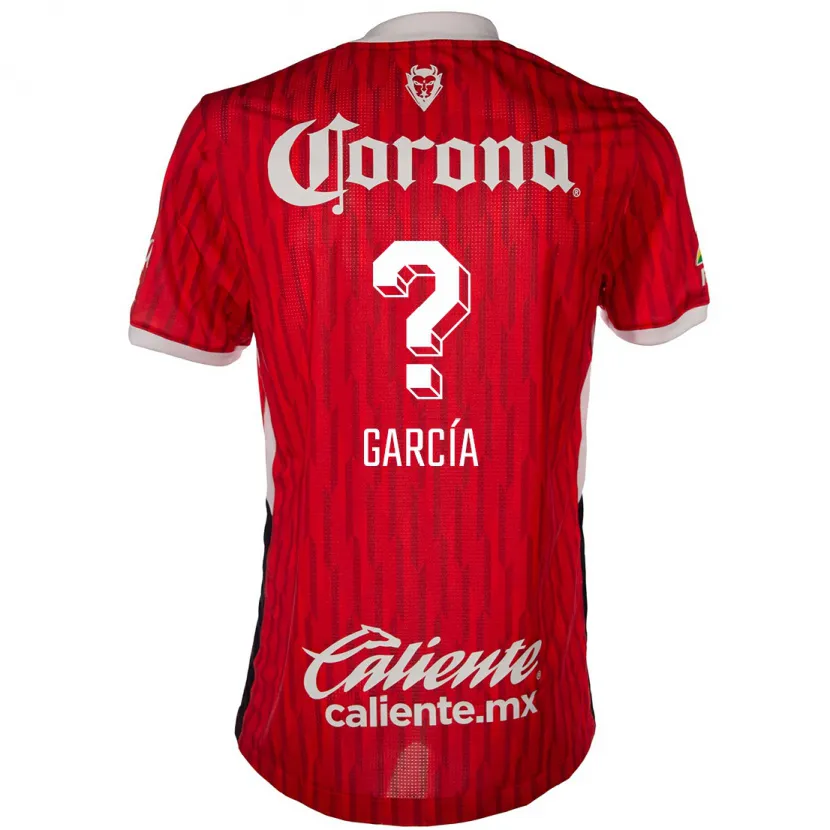 Danxen Mujer Camiseta Carlos García #0 Rojo Blanco 1ª Equipación 2024/25 La Camisa México