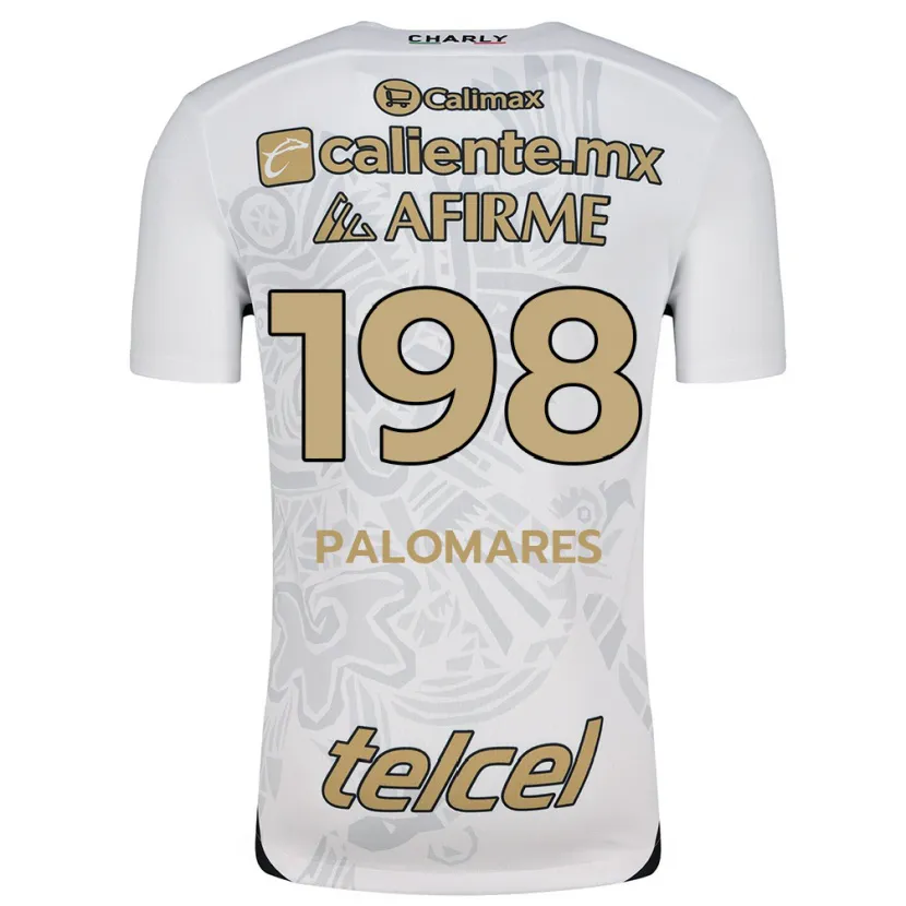 Danxen Mujer Camiseta Ramón Palomares #198 Blanco Negro 2ª Equipación 2024/25 La Camisa México