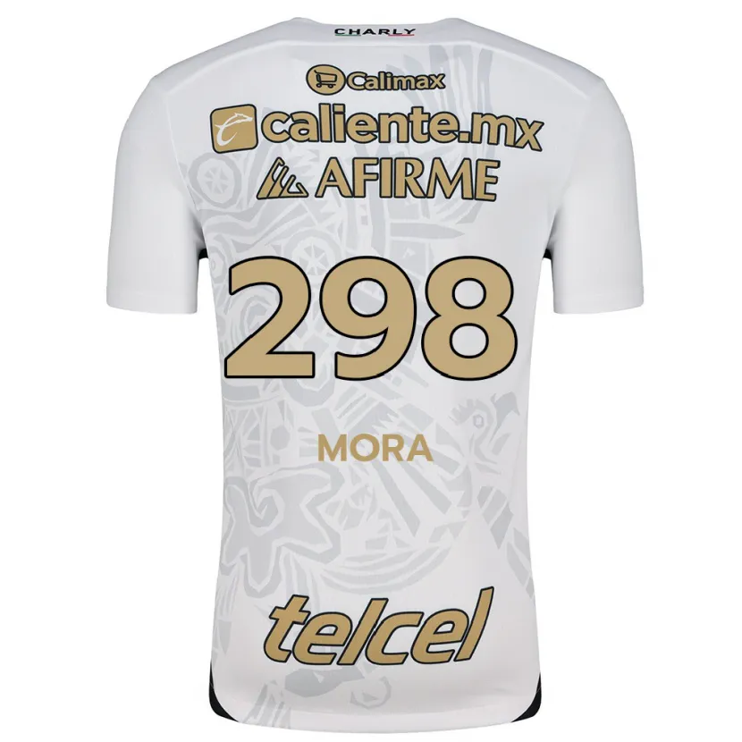 Danxen Mujer Camiseta Gilberto Mora #298 Blanco Negro 2ª Equipación 2024/25 La Camisa México