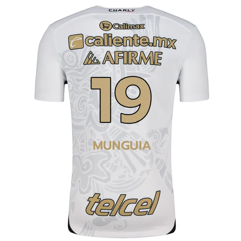 Danxen Mujer Camiseta Mariana Munguía #19 Blanco Negro 2ª Equipación 2024/25 La Camisa México