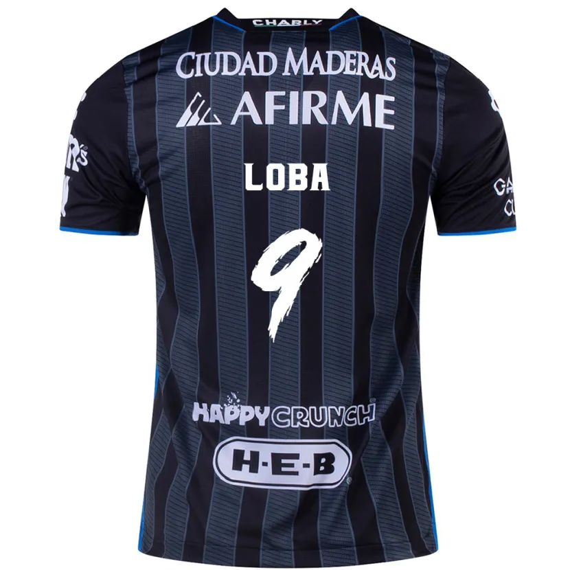 Danxen Mujer Camiseta Aké Loba #9 Blanco Negro 2ª Equipación 2024/25 La Camisa México