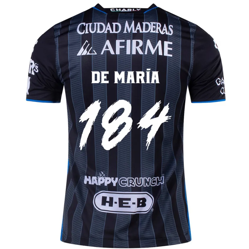 Danxen Mujer Camiseta Antonio De María Y Campos #184 Blanco Negro 2ª Equipación 2024/25 La Camisa México