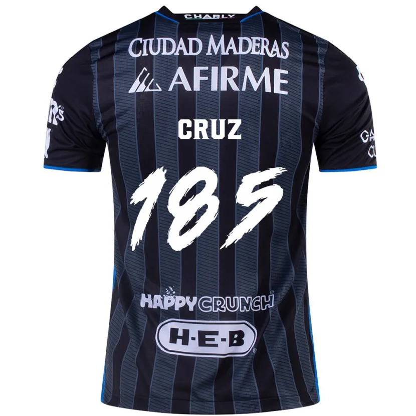 Danxen Mujer Camiseta Axel Cruz #185 Blanco Negro 2ª Equipación 2024/25 La Camisa México