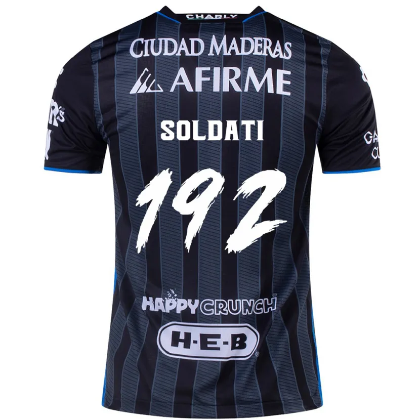 Danxen Mujer Camiseta Carlo Soldati #192 Blanco Negro 2ª Equipación 2024/25 La Camisa México