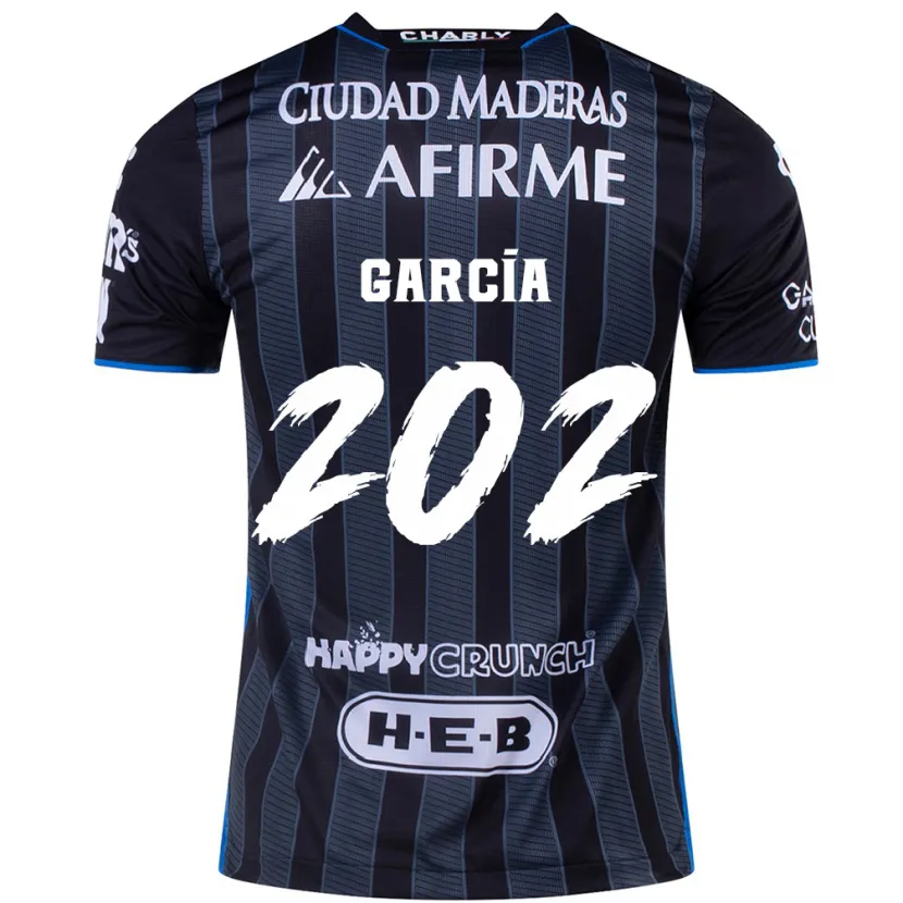 Danxen Mujer Camiseta Diego García #202 Blanco Negro 2ª Equipación 2024/25 La Camisa México