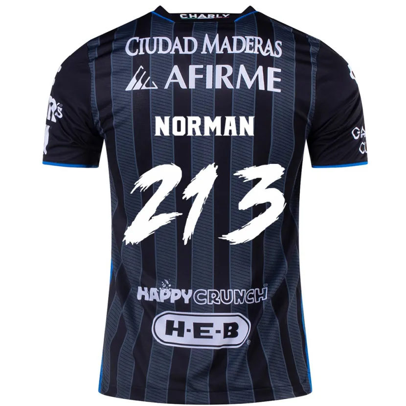 Danxen Mujer Camiseta Humberto Norman #213 Blanco Negro 2ª Equipación 2024/25 La Camisa México