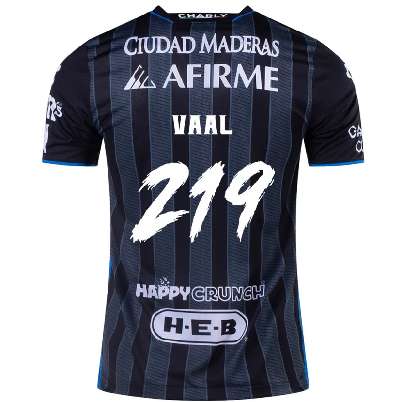 Danxen Mujer Camiseta Jonathan Vaal #219 Blanco Negro 2ª Equipación 2024/25 La Camisa México