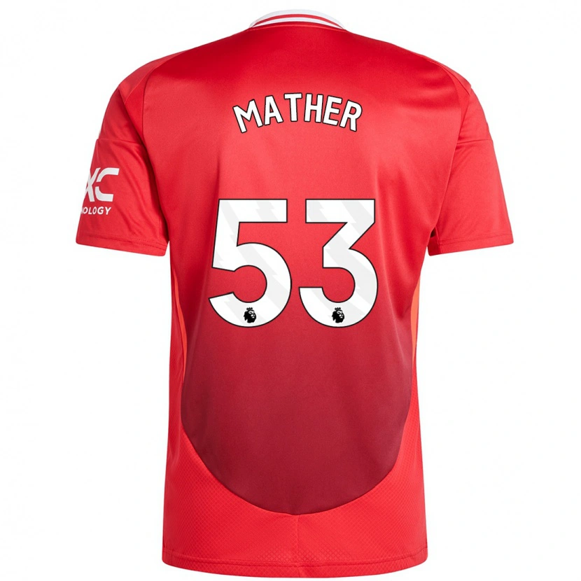 Danxen Niño Camiseta Sam Mather #53 Rojo Brillante 1ª Equipación 2024/25 La Camisa México
