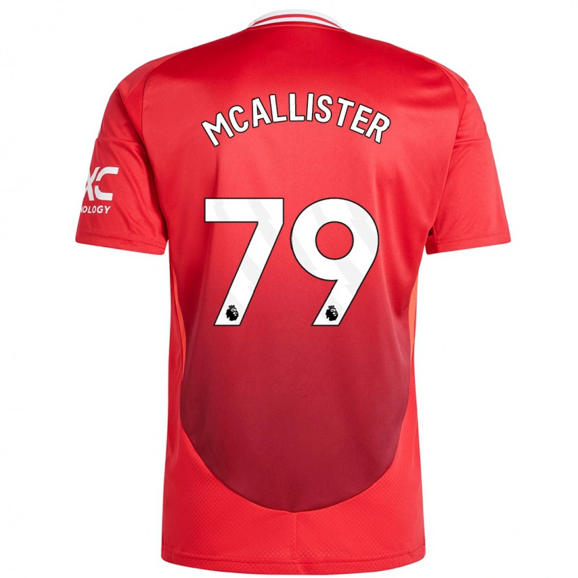 Danxen Niño Camiseta Finley Mcallister #79 Rojo Brillante 1ª Equipación 2024/25 La Camisa México