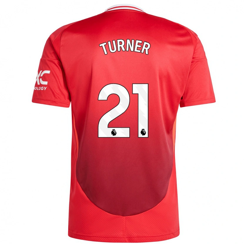 Danxen Niño Camiseta Millie Turner #21 Rojo Brillante 1ª Equipación 2024/25 La Camisa México