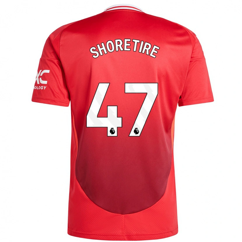 Danxen Niño Camiseta Shola Shoretire #47 Rojo Brillante 1ª Equipación 2024/25 La Camisa México