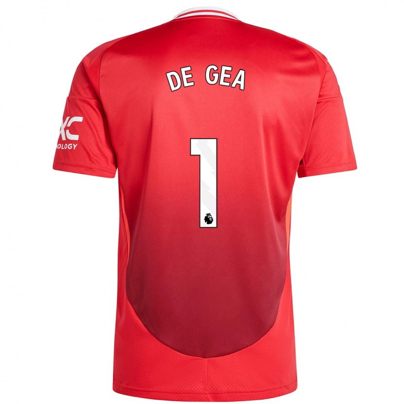 Danxen Niño Camiseta David De Gea #1 Rojo Brillante 1ª Equipación 2024/25 La Camisa México