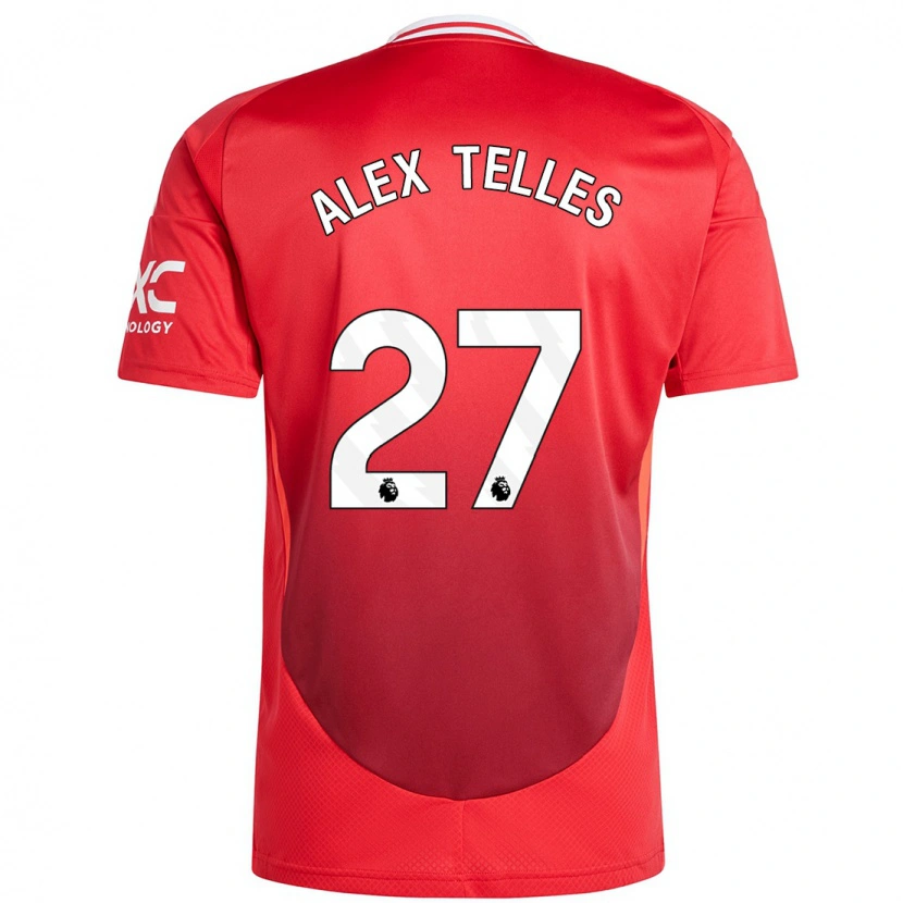 Danxen Niño Camiseta Alex Nicolao Telles #27 Rojo Brillante 1ª Equipación 2024/25 La Camisa México