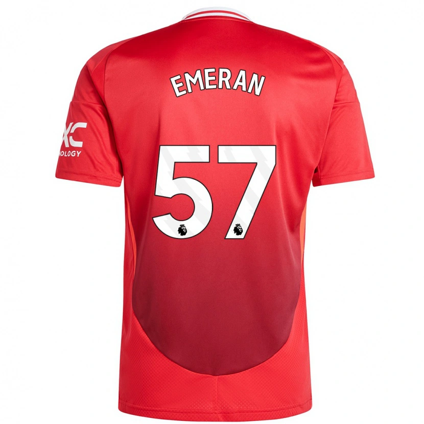 Danxen Niño Camiseta Noam Emeran #57 Rojo Brillante 1ª Equipación 2024/25 La Camisa México